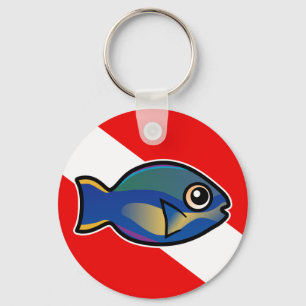 Chaveiro Cartoon Princess Parrotfish Dive Flag