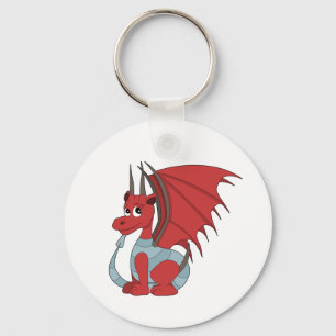 Chaveiro Cartoon Red Dragon