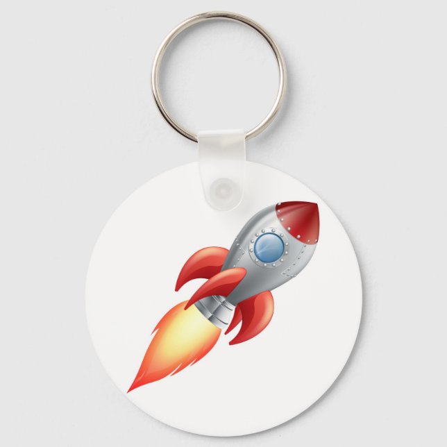 Chaveiro Cartoon Rocket Space ship (Frente)