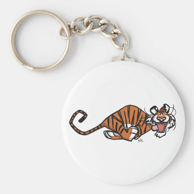 Chaveiro Cartoon Running Tiger (Frente)