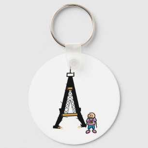 Chaveiro Cartoon Torre Eiffel