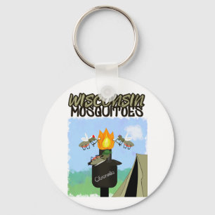 Chaveiro Cartum de Wisconsin Mosquitos - Camping de Tiki