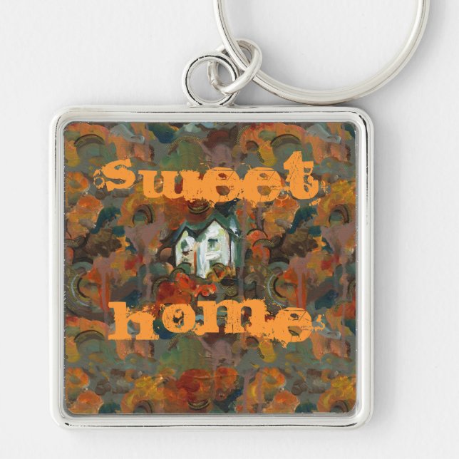 Chaveiro Casa Branca e Árvores do outono (Frente)