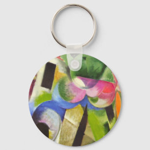 Chaveiro Casa com Árvores por Franz Marc, Arte Fino Vintage