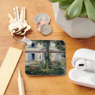 Chaveiro Casa em Rueil por Edouard Manet, Arte Fino Antigo