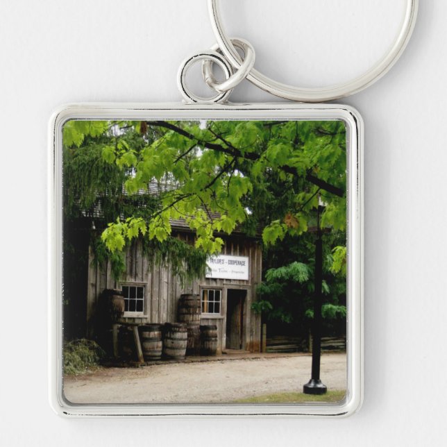 Chaveiro Casa Keyring-De madeira (Frente)