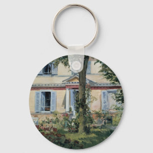 Chaveiro Casa no Rueil por Edouard Manet, Vintage Fine Art