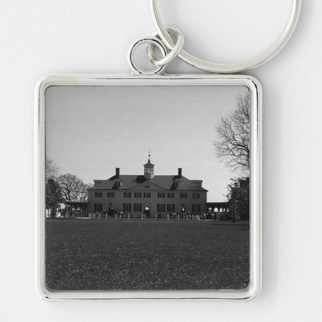 Chaveiro Casa Vintage EUA Mount Vernon George Washington (Frente)