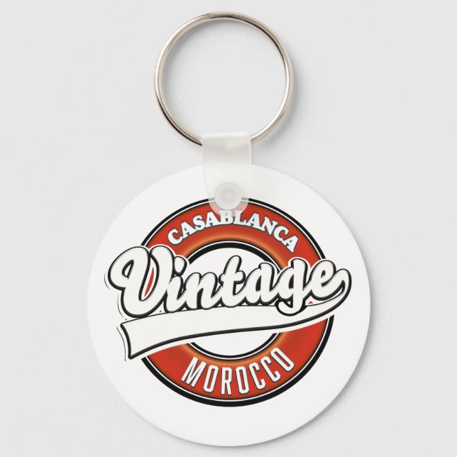 Chaveiro Casablanca Morocco Vintage logo (Frente)