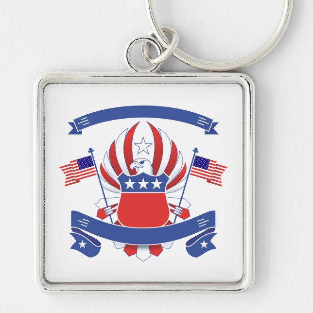 Chaveiro Casaco de Armas Americana (Frente)