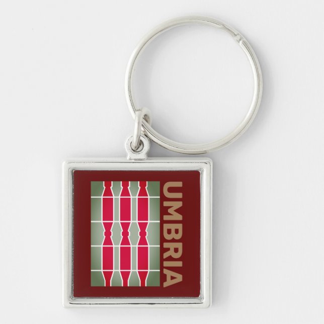 Chaveiro Casaco de Armas/ bandeira da Úmbria, Itália (Frente)