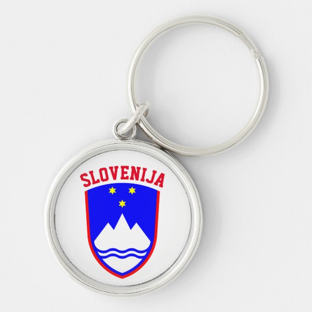 Chaveiro Casaco de armas da ESLOVÊNIA (Frente)
