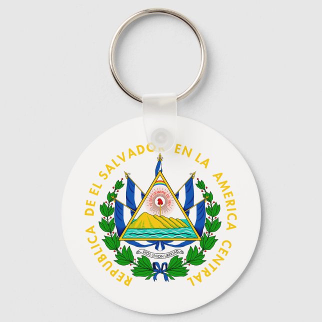 Chaveiro Casaco de armas de El Salvador (Frente)