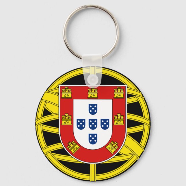 Chaveiro Casaco de Armas de Portugal (Cacau Menor) (Frente)