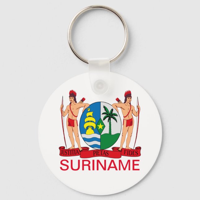 Chaveiro Casaco de Armas do Suriname (Frente)