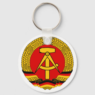 Chaveiro Casaco de armas East Germany - Símbolo Oficial da