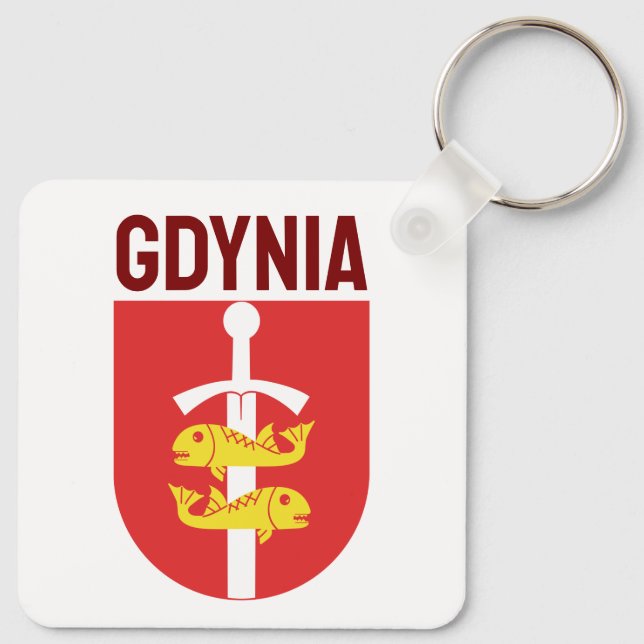 Chaveiro Casaco de armas Gdynia, Polônia (Verso)