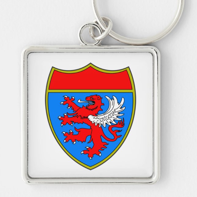 Chaveiro Casaco de blindagem do leão de armas (Frente)