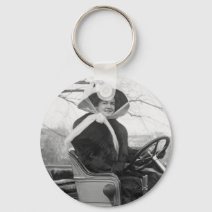 Chaveiro Casaco de pele grande, 1900s adiantados