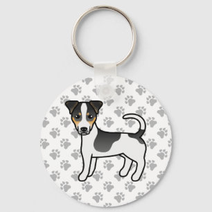 Chaveiro Casaco de Tricolor Cão Russell Terrier