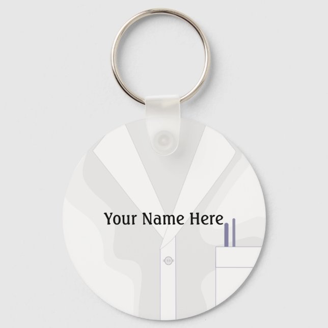 Chaveiro Casaco do botão de Jaqueta do laboratório (Frente)