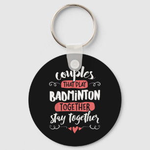 Chaveiro Casais Badminton Gift - Fiquem Juntos!