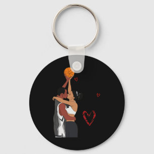 Chaveiro Casais Basquetebol Preto Eu Te Amo Dupla ou Nada