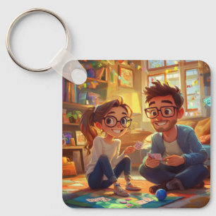 Chaveiro Casais de Aniversário de Casamento de Casamento de