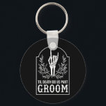 Chaveiro Casais de Mão do Esqueleto da Noiva de Groom Corre<br><div class="desc">Casais de Mão de Esqueleto de Noiva Correspondentes ao Halloween de Casamento</div>