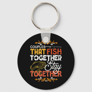 Chaveiro Casais Que Pescam Juntos Casais Combinando Pesca