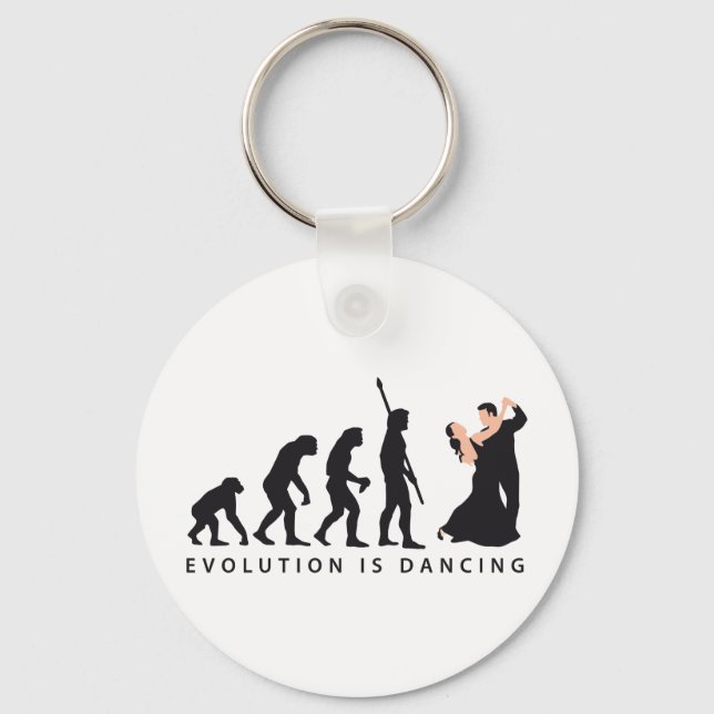 Chaveiro casal de dança de evolução (Frente)