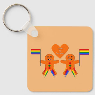 Chaveiro Casal de Pão de Natal para Homens gay