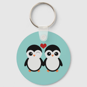 Chaveiro Casal de pinguim