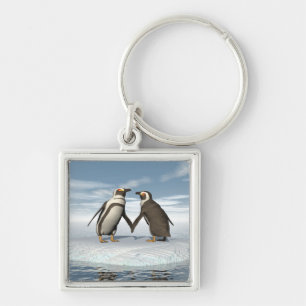 Chaveiro Casal dos pinguins