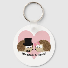 Chaveiro Casal Hedgehugs e Kisses Hedgehog