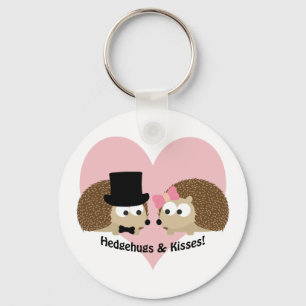 Chaveiro Casal Hedgehugs e Kisses Hedgehog
