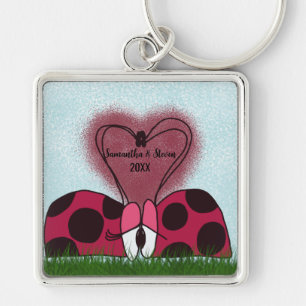 Chaveiro Casal Ladybug