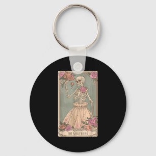 Chaveiro Casal Namorada Tarot Card Skeleton Gótico H