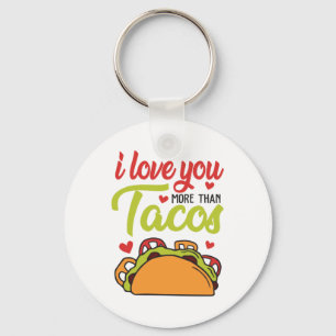 Chaveiro Casal Presente Eu Te Amo Mais Do Que Tacos