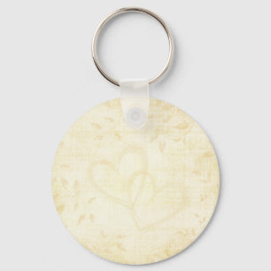 Chaveiro Casamento de Papel Vintage Aged