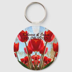 Chaveiro casamento elegante do campo vintage salvar a data