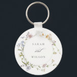 Chaveiro Casamento Floral de Ferida Floral Amarelo-Cinza<br><div class="desc">Se precisar de mais alguma personalização,  por favor,  sinta-se à vontade para me enviar uma mensagem em yellowfebstudio@gmail.com.</div>