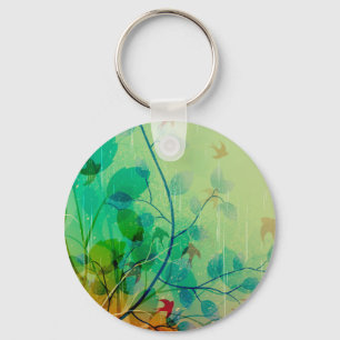 Chaveiro Casamento Floral Moderno Primavera