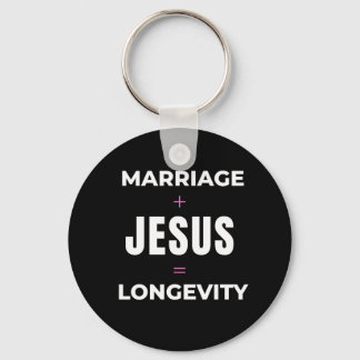 Chaveiro Casamento + Jesus = Longevidade
