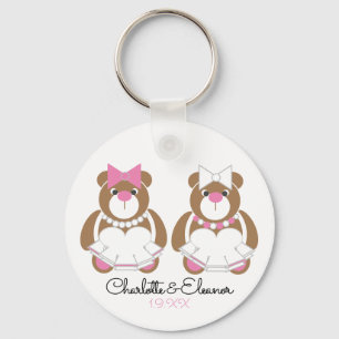 Chaveiro Casamento lésbico - Brides do Urso de Teddy