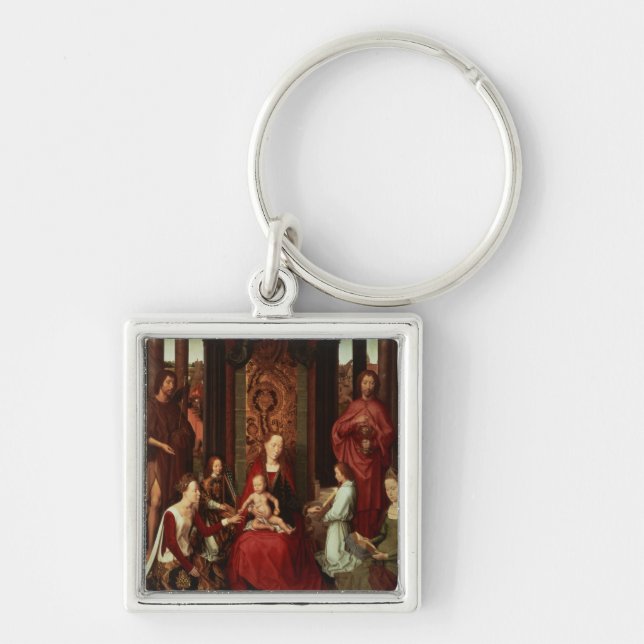 Chaveiro Casamento místico de St. Catherine e outros santos (Frente)