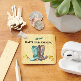 Chaveiro Casamento 🤠 Monograma Russo Ocidental