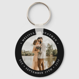 Chaveiro Casamento Negro Personalizado Simples Moderno