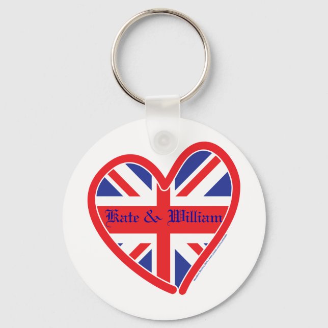 Chaveiro Casamento Real/Kate & William (Frente)