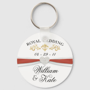 Chaveiro Casamento real - lembranças elegantes de William 
